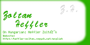 zoltan heffler business card